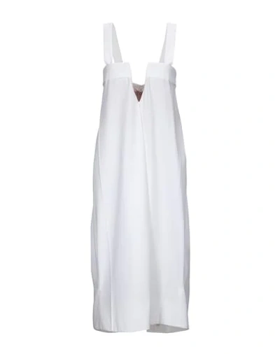 Maison Margiela Midi Dresses In White