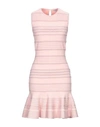 Alexander Mcqueen Short Dresses In Pink