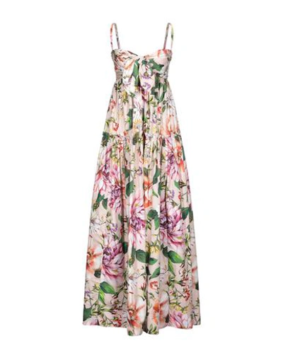 Dolce & Gabbana Long Dresses In Light Pink