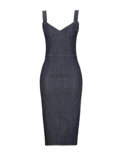 Dolce & Gabbana Midi Dresses In Blue