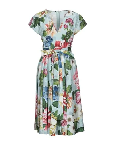 Dolce & Gabbana Midi Dresses In Multicolor