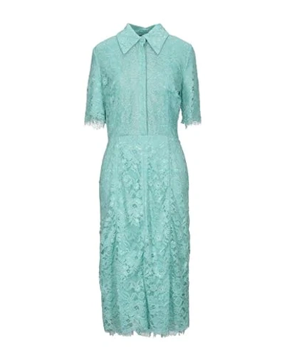 Elisabetta Franchi Woman Midi Dress Light Green Size 10 Polyamide, Viscose