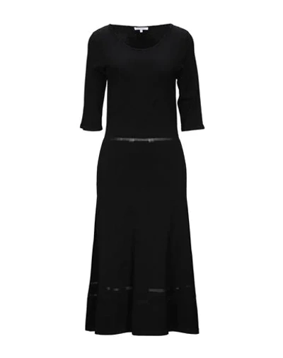 Patrizia Pepe Midi Dresses In Black