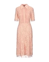 Elisabetta Franchi Woman Midi Dress Salmon Pink Size 2 Polyamide, Viscose
