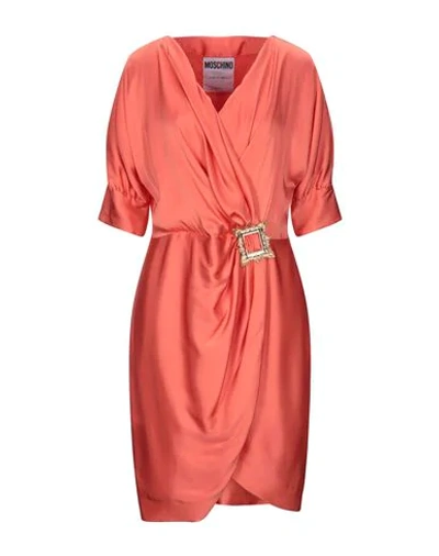 Moschino Short Dresses In Orange