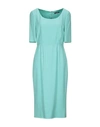 Dolce & Gabbana Woman Midi Dress Light Green Size 14 Viscose, Acetate, Elastane