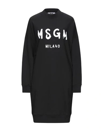 Msgm Knee-length Dresses In Black