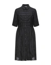 Patrizia Pepe Midi Dresses In Black