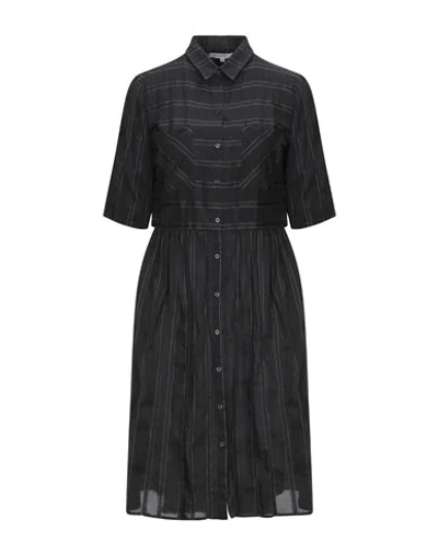 Patrizia Pepe Midi Dresses In Black