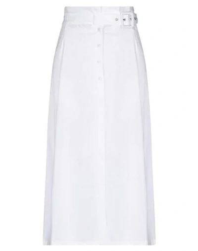 Patrizia Pepe Midi Skirts In White