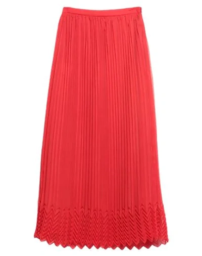 Marco De Vincenzo Midi Skirts In Red