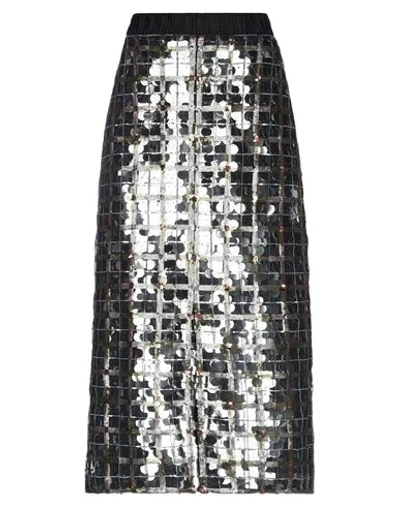 Marco De Vincenzo Midi Skirts In Silver