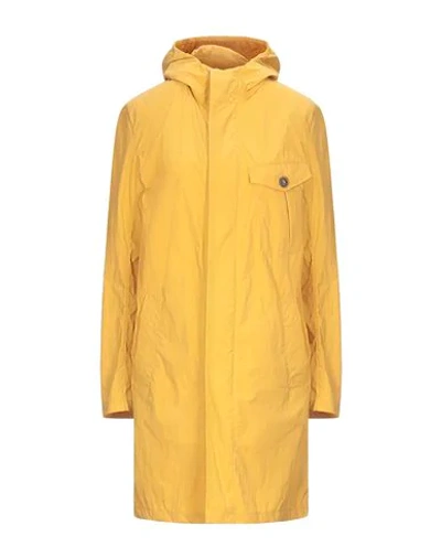 Herno Overcoats In Ocher