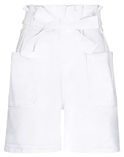 Red Valentino Denim Shorts In White
