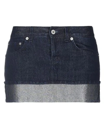 Dondup Denim Skirts In Blue