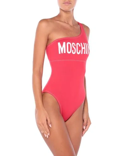 Moschino One-piece Swimsuits In Red