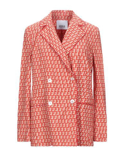 Erika Cavallini Suit Jackets In Red