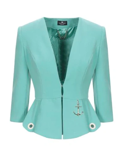 Elisabetta Franchi Suit Jackets In Green