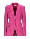 Alexander Mcqueen Suit Jackets In Red