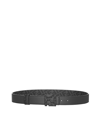 Fendi Mens Nero Reversible Logo-print Leather Belt 32 In Black
