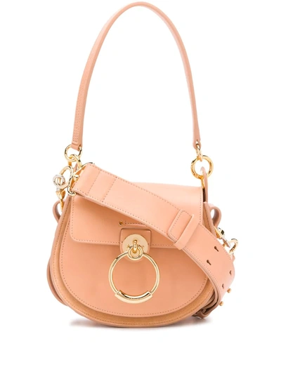 Chloé Small Tess Shoulder Bag In Neutrals