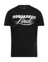 Dsquared2 T-shirts In Black