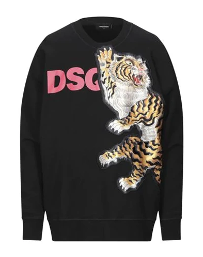 Dsquared2 Sweatshirts In Black