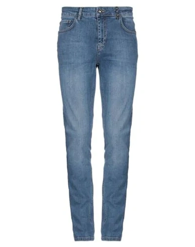 Cavalli Class Denim Pants In Blue