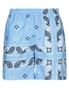 Msgm Shorts & Bermuda Shorts In Sky Blue