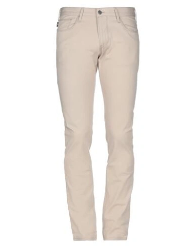 Emporio Armani Casual Pants In Beige