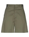 Dsquared2 Man Shorts & Bermuda Shorts Military Green Size 34 Cotton, Elastane