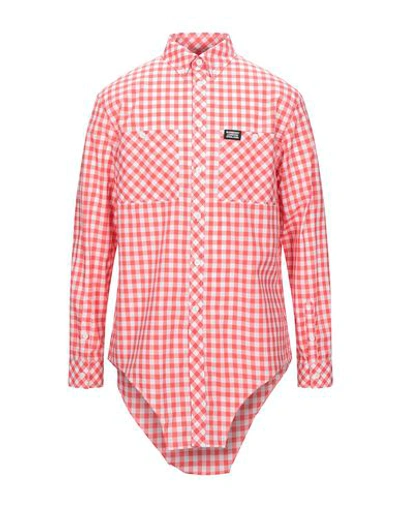 Burberry Shirts In Red