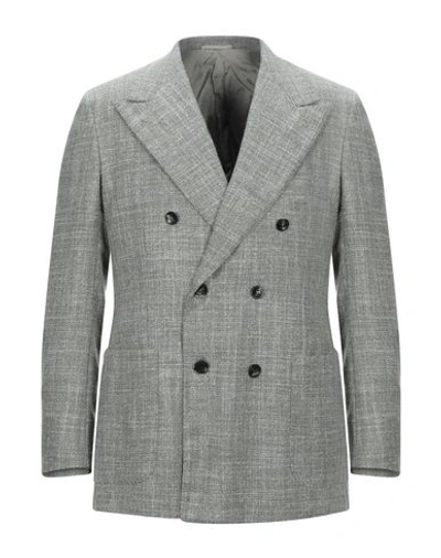Kiton Suit Jackets In Green