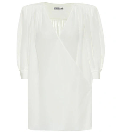 Givenchy Silk-crêpe De Chine Top In White