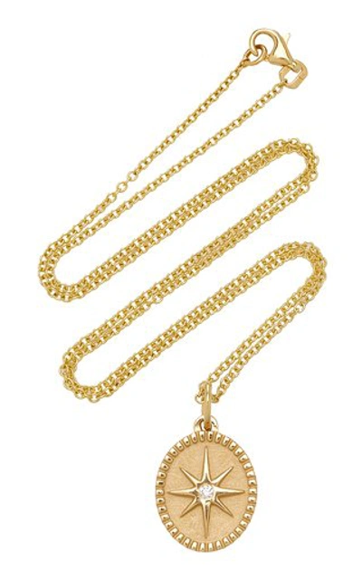 Pamela Zamore Women's Oval Star 18k Yellow Gold Diamond Necklace