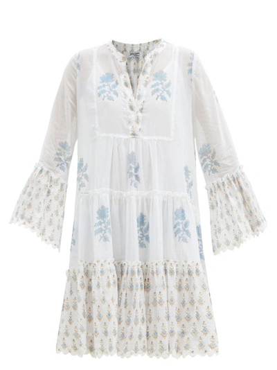 Juliet Dunn Women's Floral-print Cotton Mini Dress In Multi,white
