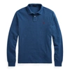 Polo Ralph Lauren Classic Fit Mesh Long-sleeve Polo Shirt In Newport Navy