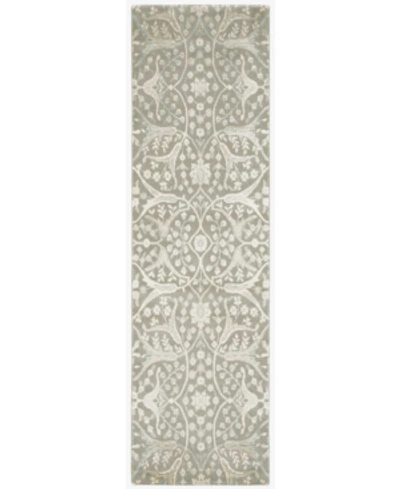 Nourison Luminance Lum08 Gray 2'3" X 8' Runner Rug