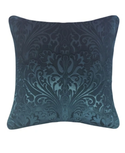 Ediehome Edie@home Chevron Velvet Decorative Pillow, 20" X 20" In Gold