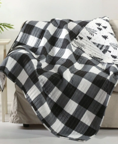 Levtex Northern Star Reversible Quilted Throw In Black