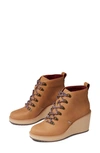 Toms Women's Melrose Wedge Lug Sole Hiker Booties Women's Shoes In Natural