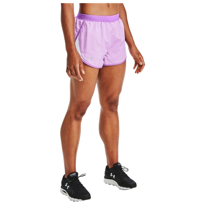 Under Armour Heatgear Fly By 2.0 Shorts In Exotic Bloom Full Heather / Exotic Bloom Full Heat