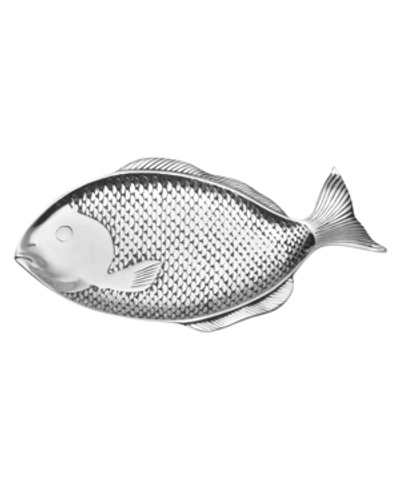 Wilton Armetale Sealife Large Fish Tray In Silver