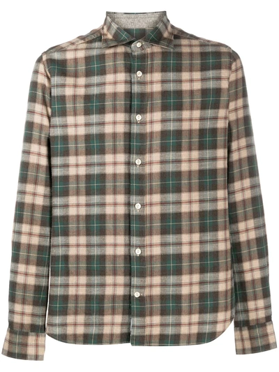 Tintoria Mattei Plaid-pattern Shirt In Neutrals