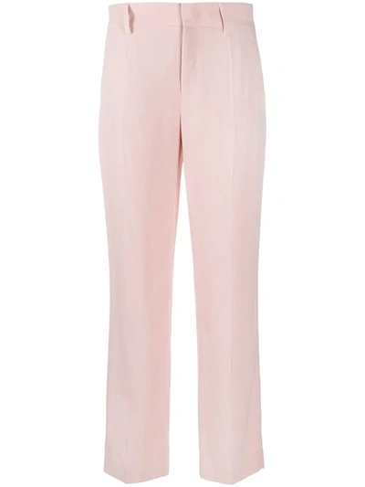 Red Valentino Mid-rise Straight-leg Trousers In Pink