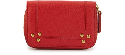 Jérôme Dreyfuss Henri Leather Wallet In Rouge