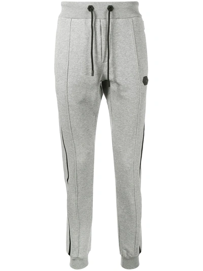 Philipp Plein Contrast-trim Track Pants In Grey