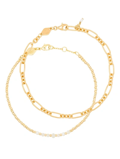 Anni Lu Gold-plated Clemence Sun Stalker Bracelet Set