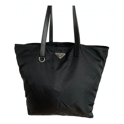 Pre-owned Prada Re-nylon Black Handbag