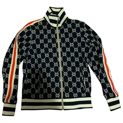 Pre-owned Gucci Navy Cotton Jacket